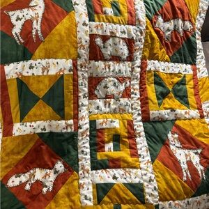 Beautiful appliqué quilt for baby or the kids!